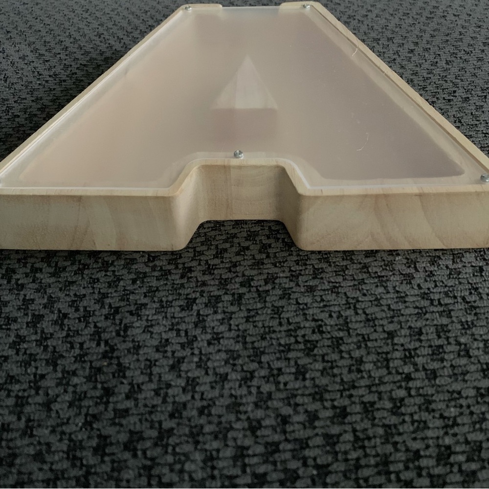 (Never used) Wooden Letter “A” Piggy Bank - Picture 7 of 14